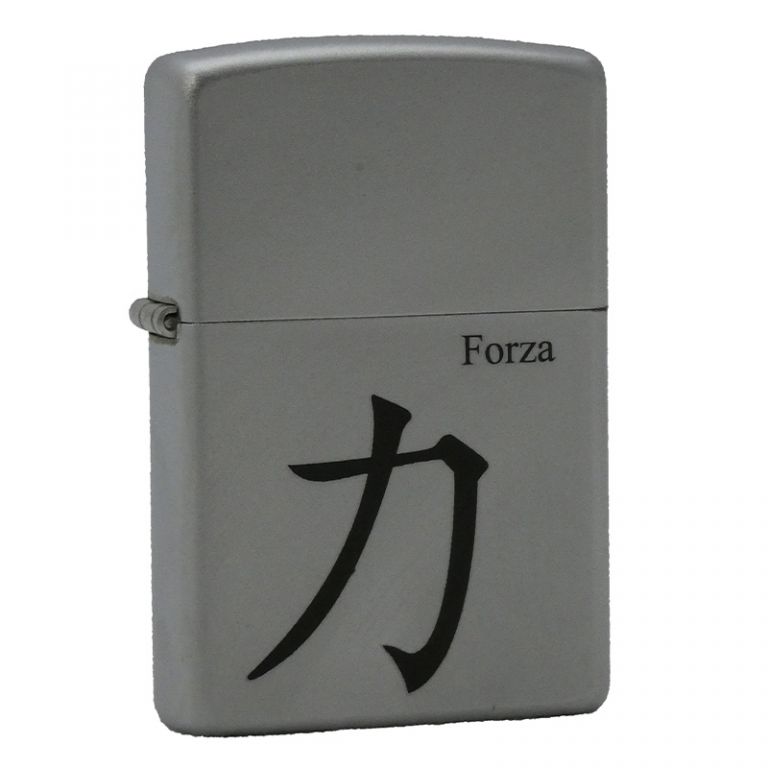 Accendino Zippo serie logogrammi giapponesi Forza