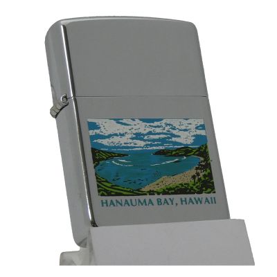Accendino a benzina zippo modello Hawaii, stampa