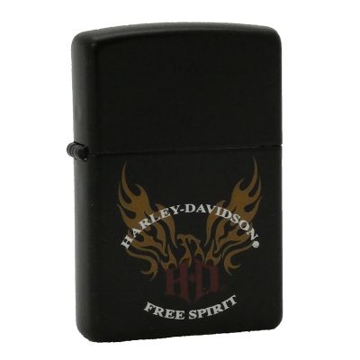 Accendino a benzina zippo, modello Harley Davidson, Free Spirit, stampa