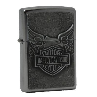 Accendino a benzina zippo, serie Harley Davidson, Iron Eagle, placca