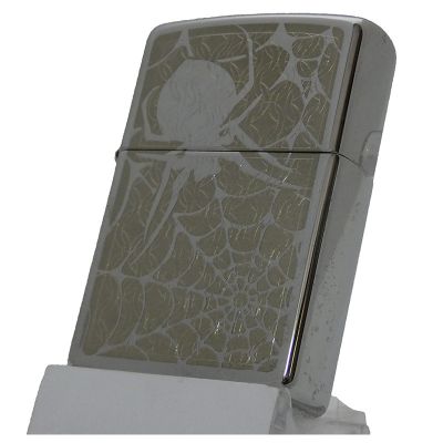 Accendino a benzina zippo modello Hidden Spider, stampa a rilievo