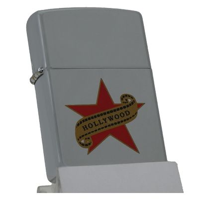 Accendino a benzina zippo, Hollywood, stampa