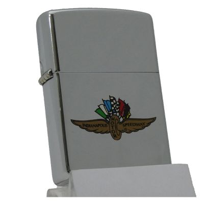 Accendino a benzina zippo, modello Indianapolis, stampa