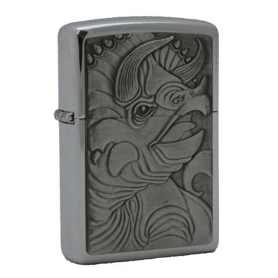 Accendino a benzina zippo, serie Jurassic, placca