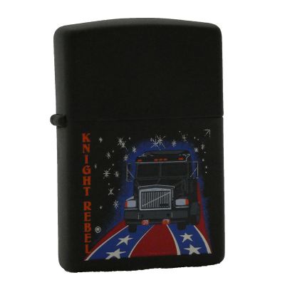 Accendino a benzina zippo, modello Knight Rebel, stampa