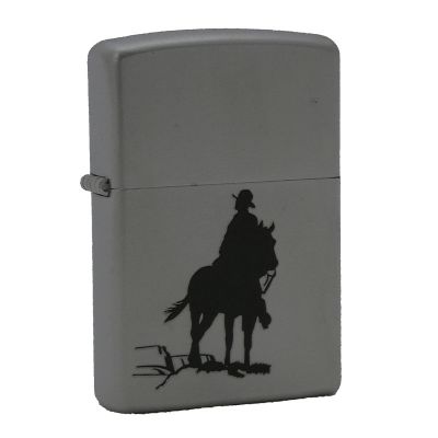 Accendino a benzina zippo, modello Lonely Knight, stampa