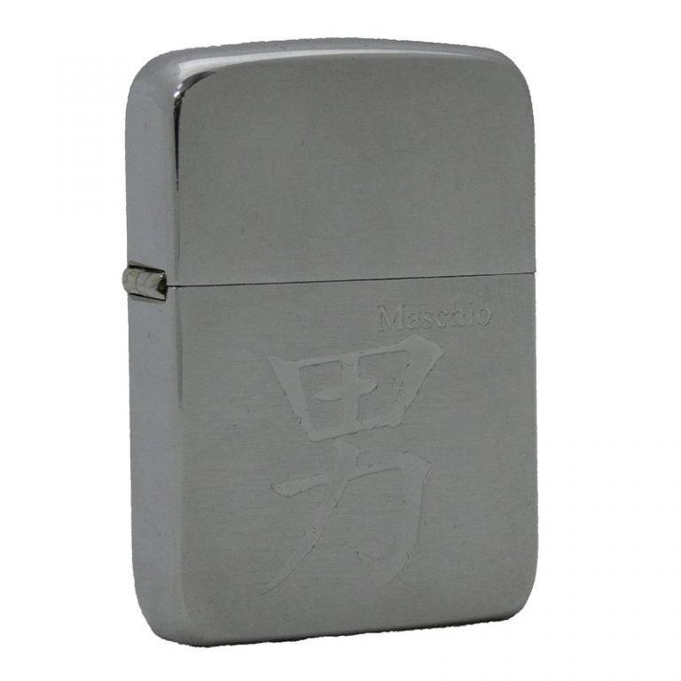 Accendino Zippo modello Logogramma Giapponese Maschio inciso