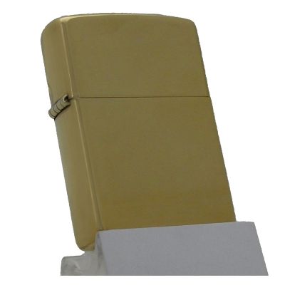 Accendino a benzina zippo, modello Brass Lucido