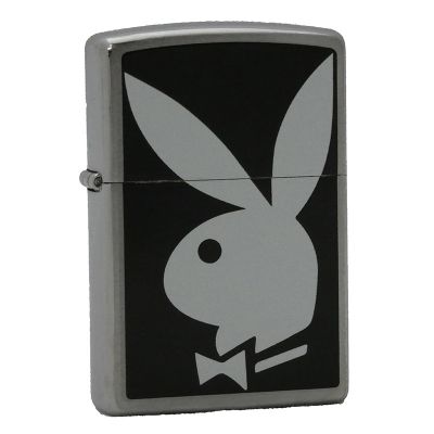 Accendino a benzina zippo, modello Play Boy, stampa