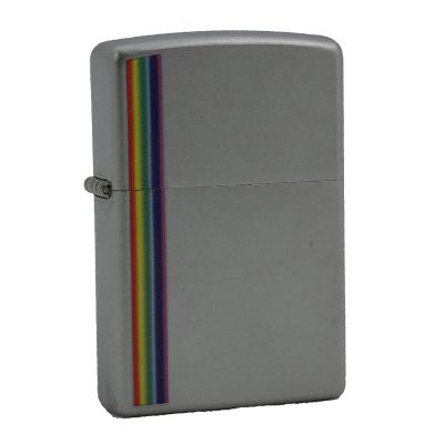 Accendino a benzina zippo, modello Rainbow, stampa