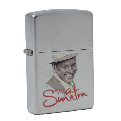Accendino a benzina zippo, modello Sinatra, stampa