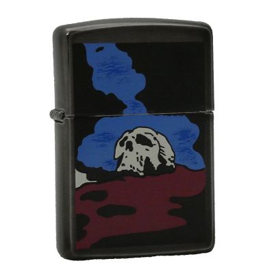 Accendino a benzina zippo, modello Skull, stampa