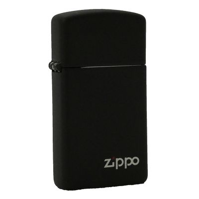 Accendino a benzina zippo slim, modello Logo, stampa