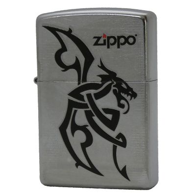 Accendino a benzina zippo, modello Tattoo, stampa