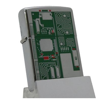 Accendino a benzina zippo, modello Tech, stampa