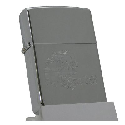 Accendino a benzina zippo, modello Truck, inciso