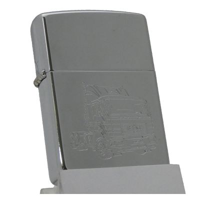 Accendino a benzina zippo, modello Truck MAN, inciso