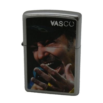 Accendino a benzina zippo, modello Vasco Rossi, stampa