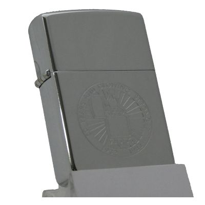 Accendino a benzina zippo, modello 50th Anniversary, inciso