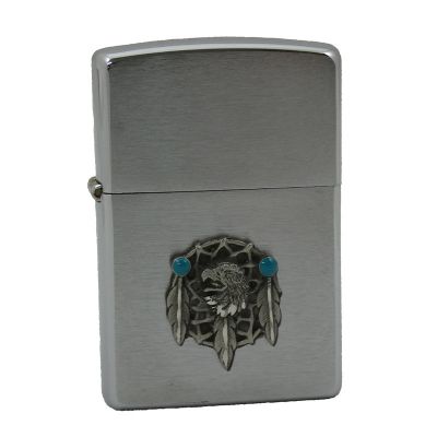 Accendino a benzina zippo, modello Dream Catcher, placca