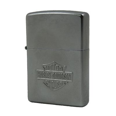 Accendino a benzina zippo, stemma Harley Davidson, logo