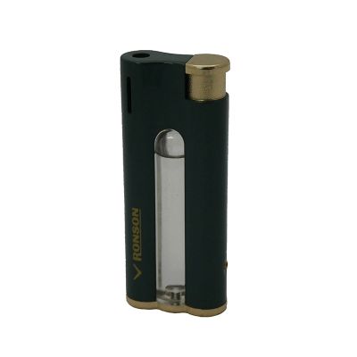 Accendino a gas Ronson, con accensione piezoelettrica, modello Dark s