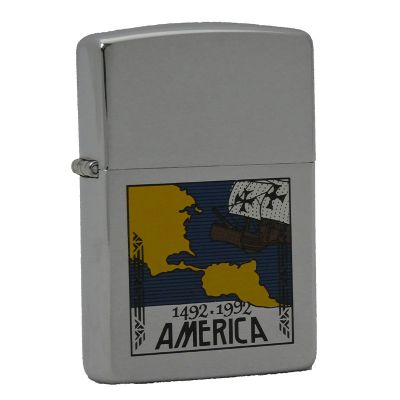 Accendino a benzina zippo, serie Colombo n°4, stampa