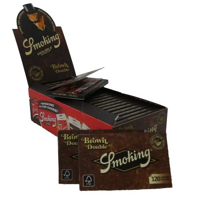 Prodotto vendibile in azienda, cartine Smoking brown corte doppie