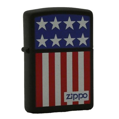 Accendino a benzina zippo, modello American Flag, stampa