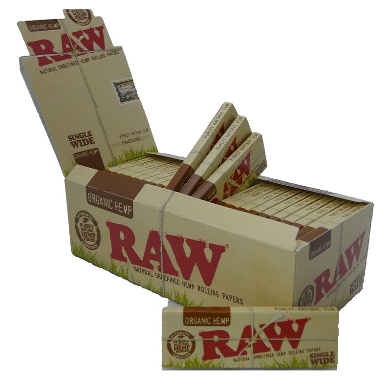 Cartine Raw organic hemp corte singole