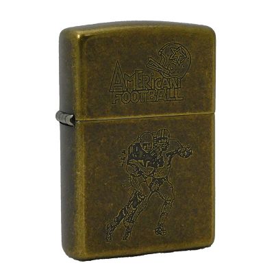 Accendino a benzina zippo, serie American Football, n°2, inciso