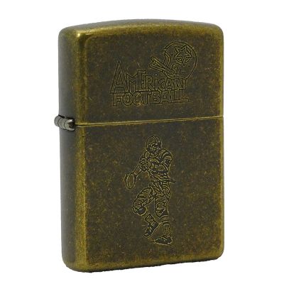 Accendino a benzina zippo, serie American Football, n°3, inciso