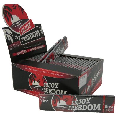 Cartine Enjoy Freedom nere lunghe ultra light paper