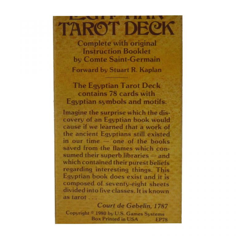 Egyptian Tarot Deck