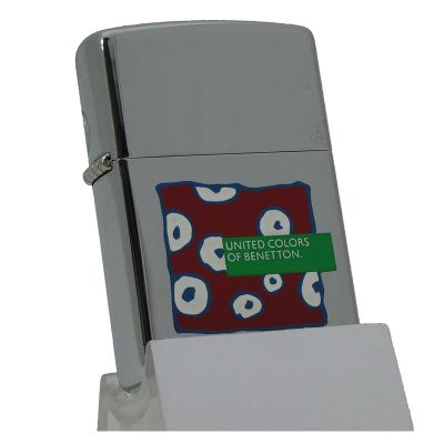 Accendino a benzina zippo, serie United Colors of Benetton, n°4, stampa