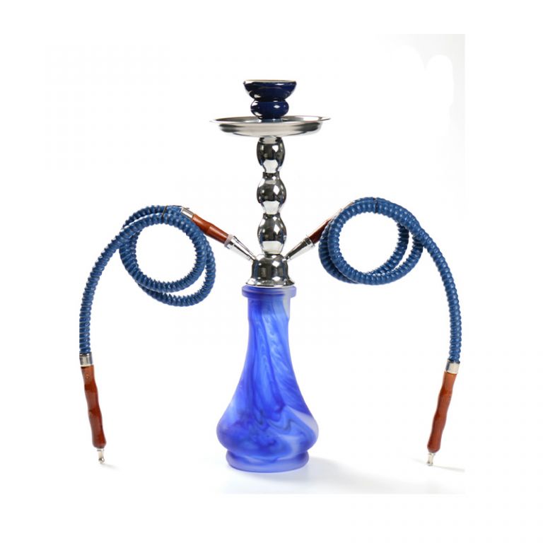 Narghilè a due tubi altezza 45 cm disponibile in 3 colori