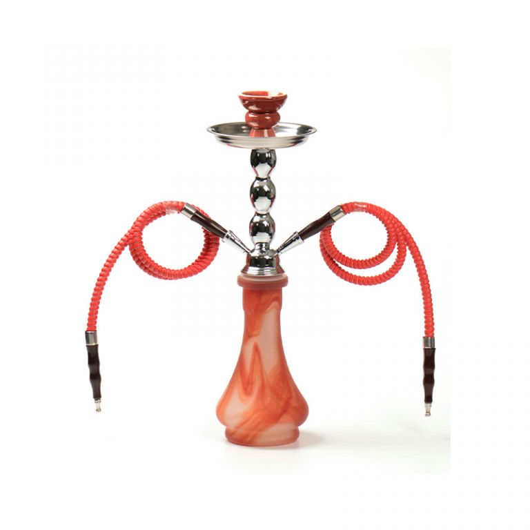 Narghilè a due tubi altezza 45 cm disponibile in 3 colori