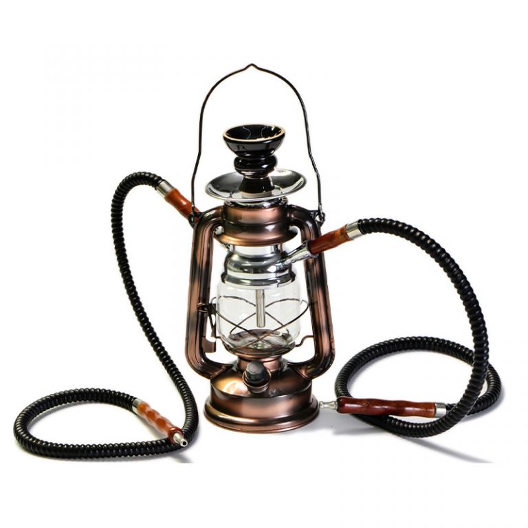 Narghilè a lanterna con luce altezza 33 cm disponibile in 4 colori