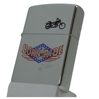 Accendino a benzina zippo, serie Born to Ride, stampa