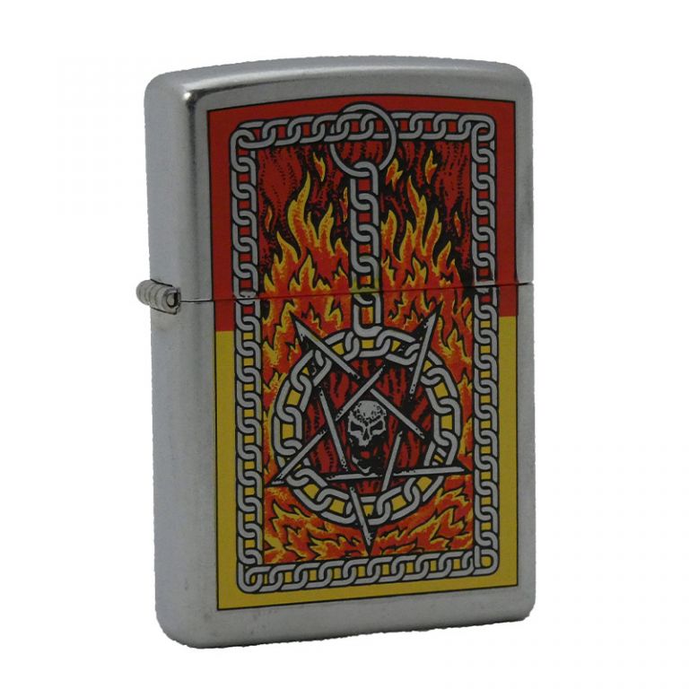 Accendino Zippo modello burning chains