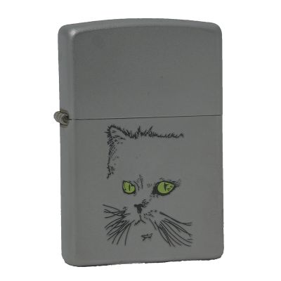 Accendino a benzina zippo, modello Cat Eyes, stampa