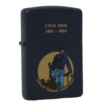 Accendino a benzina zippo, serie Civil War, stampa