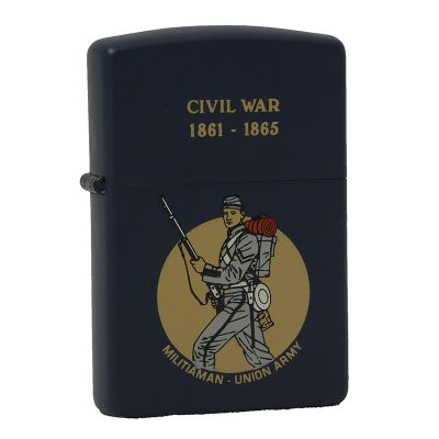 Accendino a benzina zippo, serie Civil War, stampa