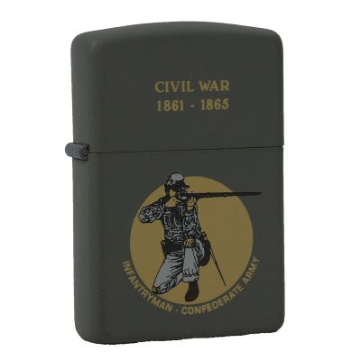 Accendino a benzina zippo, serie Civil War, stampa