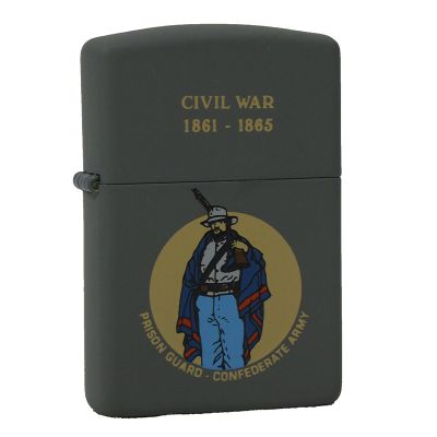 Accendino a benzina zippo, serie Civil War, stampa