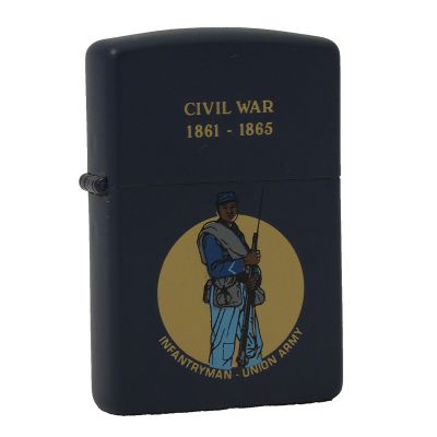 Accendino a benzina Zippo, serie Civil War, stampa