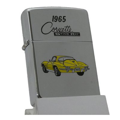 Accendino a benzina zippo, modello Corvette, stampa