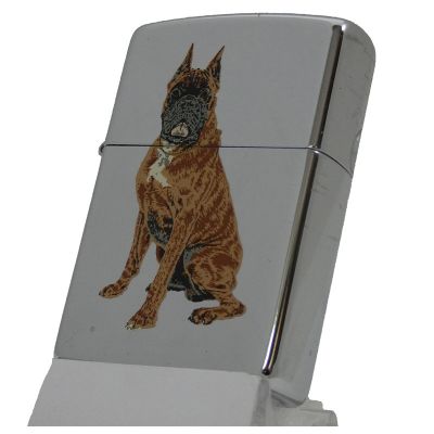 Accendino a benzina zippo modello Dog, stampa